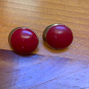 Red vintage studs
